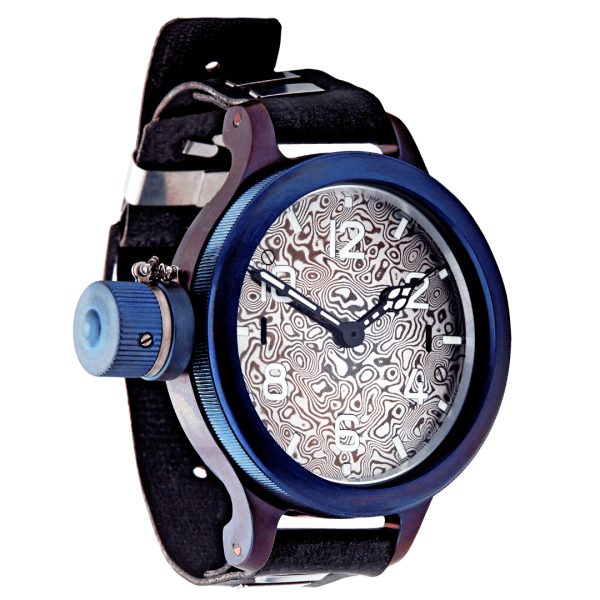 Zirconium Dive Watch 292 60mm Damascus Sapphire from Zlatoust Watch Factory